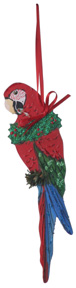 Green Wing Macaw Ornament