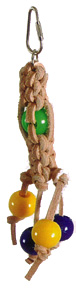 112352 Beaded Leather Macrame