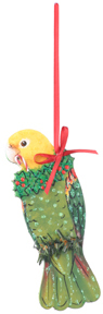 Double Yellow Headed Amazon Ornament Double Yellow Headed Amazon Ornament