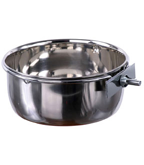 114585 Stainless Steel Dish with Clamp 10 oz