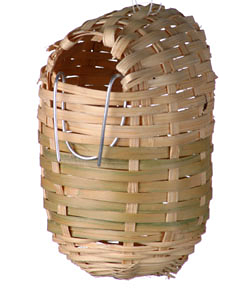 114615 Finch / Canary Bamboo Covered Nest - Click Image to Close