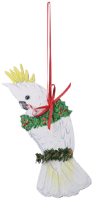 115478 Sulphur Crested Cockatoo Ornament