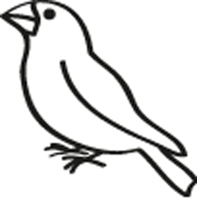 118123 Finch Window Decal