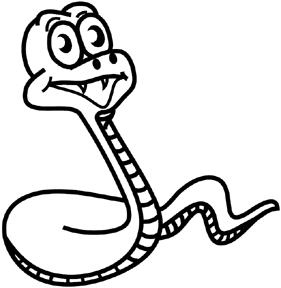 HB898 Snake Window Decal - Click Image to Close