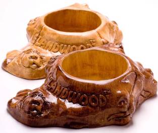 Island Wood Dog/Cat Bowl Small