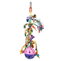 K508 Plastic Ball Toy with Dangles - Click Image to Close