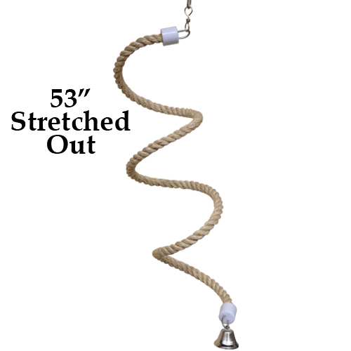 K941 Spiral Rope Swing Sisal - Small - Click Image to Close