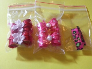 HBR1 Bows Pair of Lady Bugs - Click Image to Close