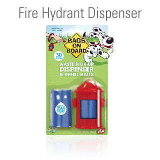 Waste Pick up Dispenser & Refill Bags Fire Hydrant