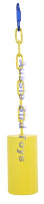 AAMBY Bell Yellow Medium w matching Chain - Click Image to Close
