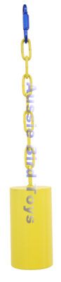 AALBY Bell Yellow Large w matching Chain - Click Image to Close