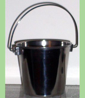 990072 Mini Stainless Steel Bucket - Click Image to Close